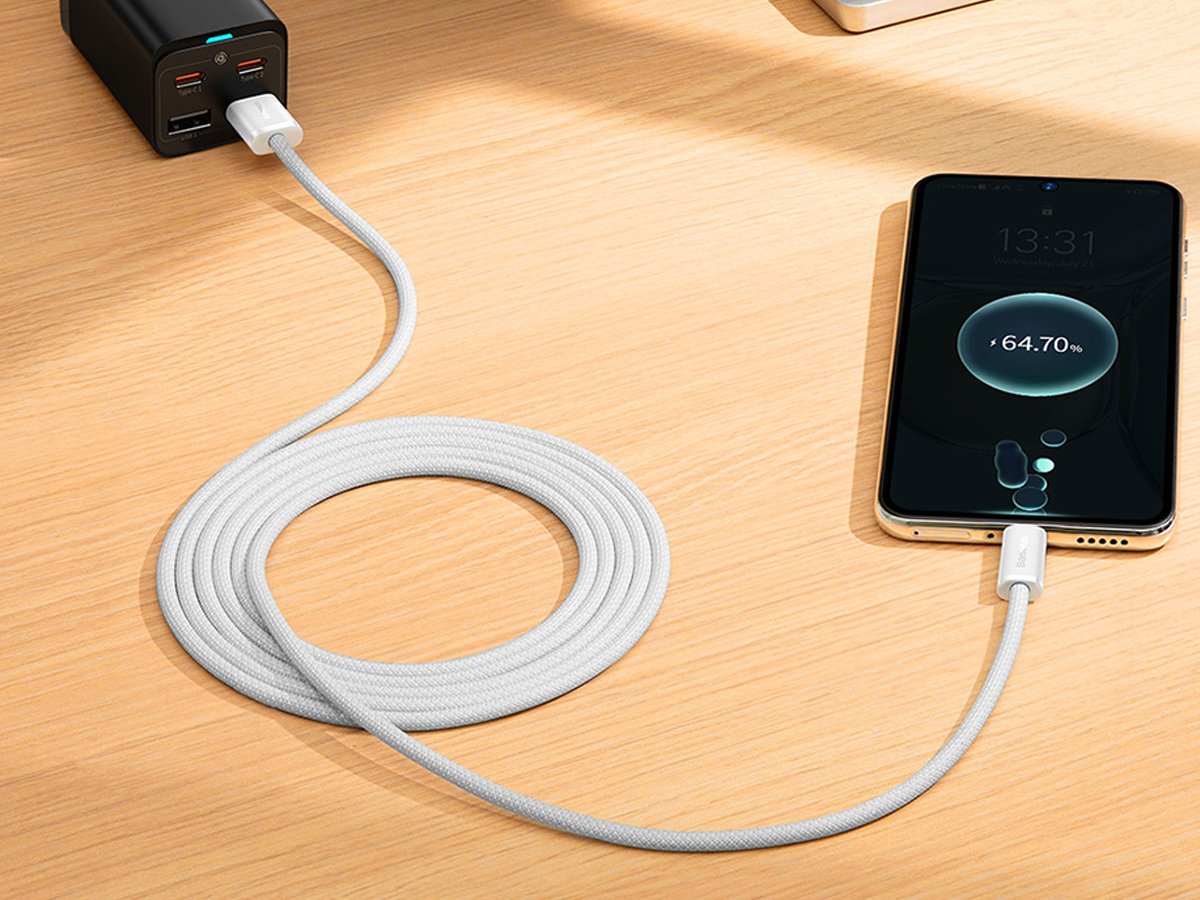 Kabel Baseus Dynamic Series - USB-C 100W 1m szary