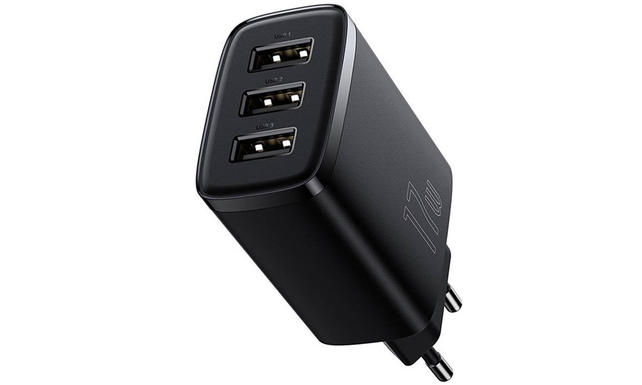 Netzladegerät Baseus 3x USB-A 17W