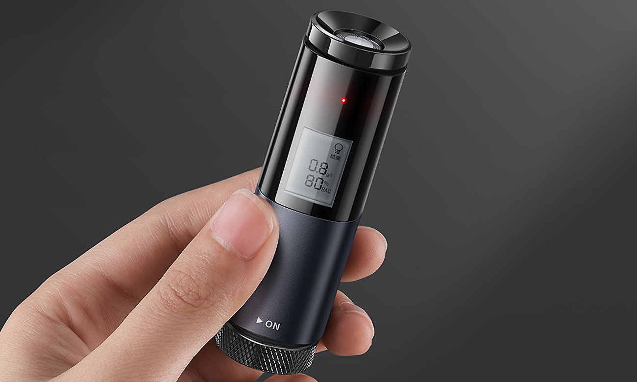 Baseus Digital Alcohol Tester kompaktowy rozmiar