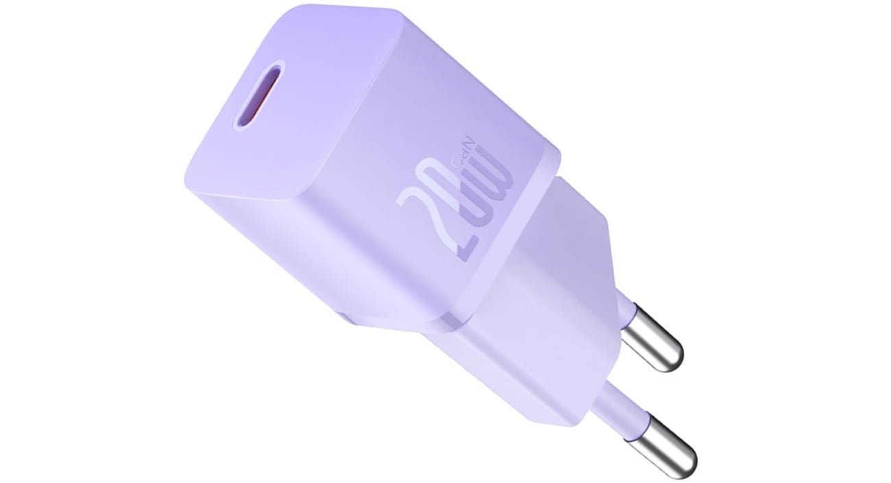 Ładowarka Baseus GaN5 mini 20W EU (purple)