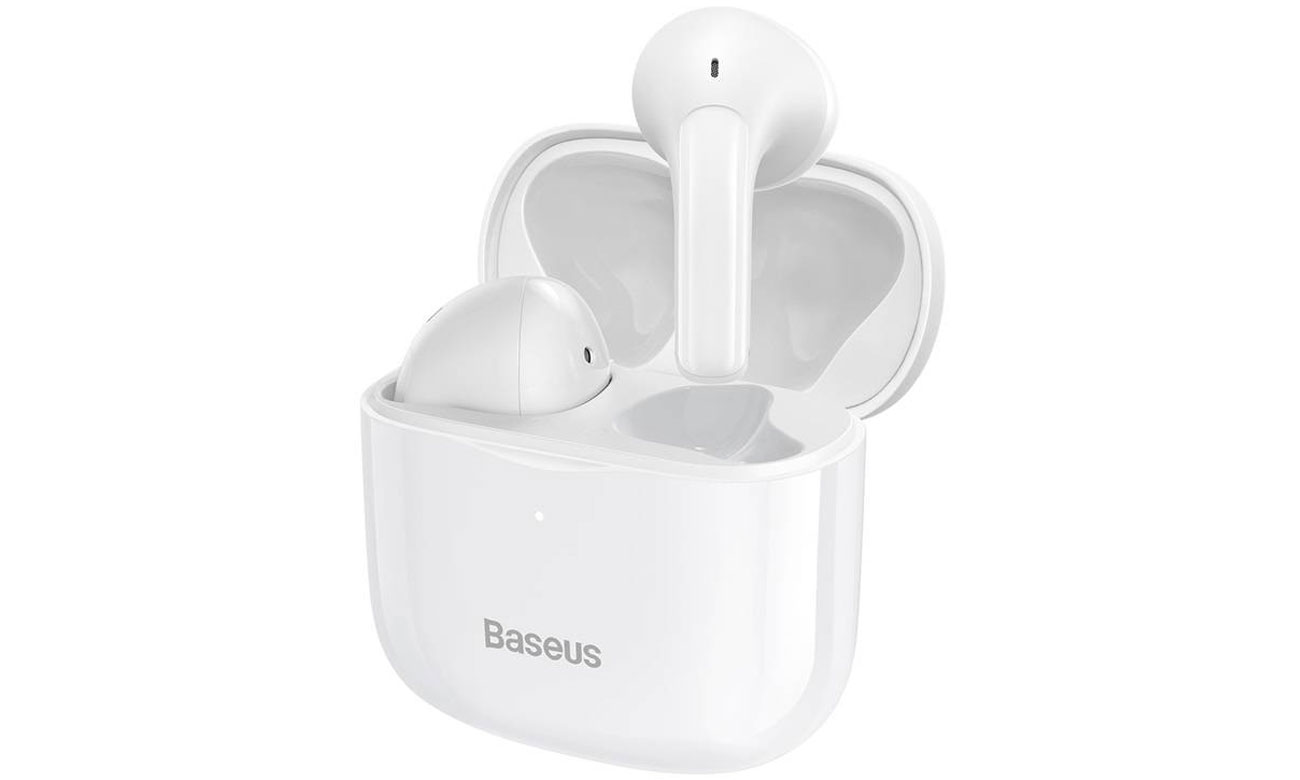 Бездротові навушники Baseus Bowie E3 білого кольору