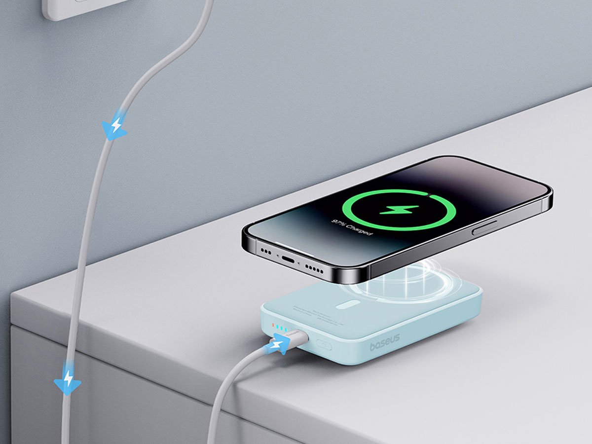 Baseus Magnetic Mini Air dwa sposoby zasilania