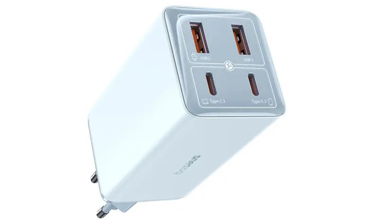 Ładowarka sieciowa Baseus GaN6 Pro 100W (niebieska)