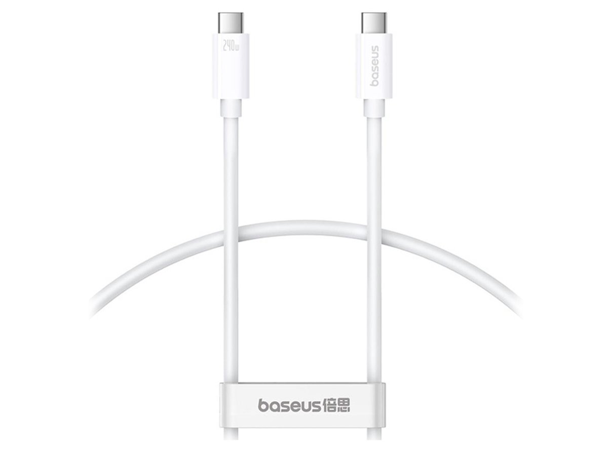 Baseus USB-C Superior USB4 Kabel 240W 1m (weiß)