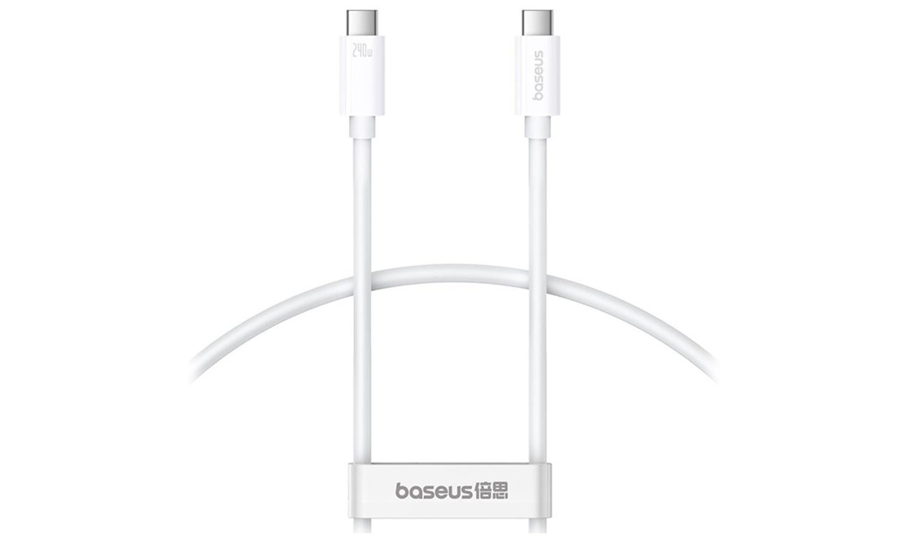 Baseus USB-C Superior USB4 Kabel 240W 1m (weiß)