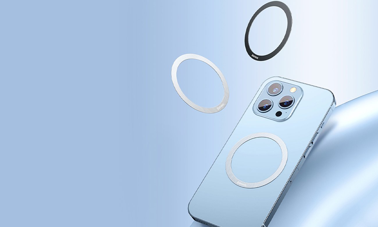 Pierścień magnetyczny Baseus Halo do telefonu MagSafe 2szt