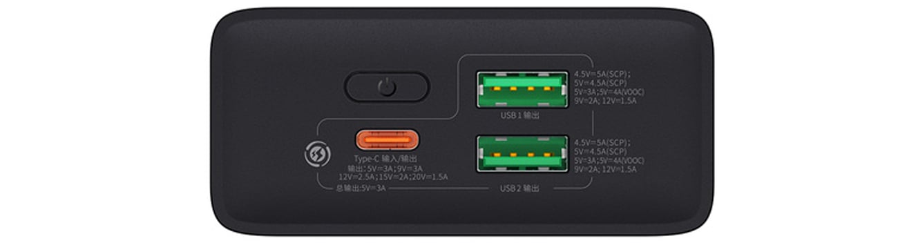 Baseus Adaman2 porty