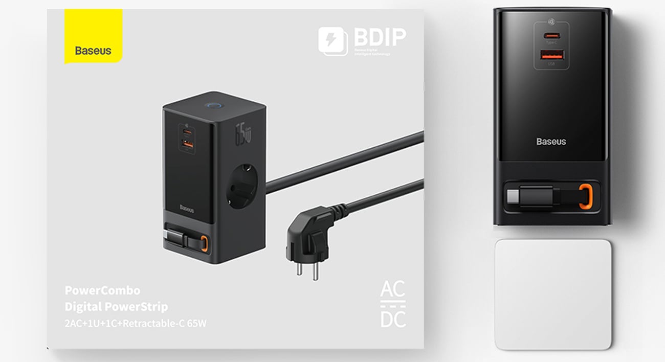 Baseus PowerCombo 65W opakowanie
