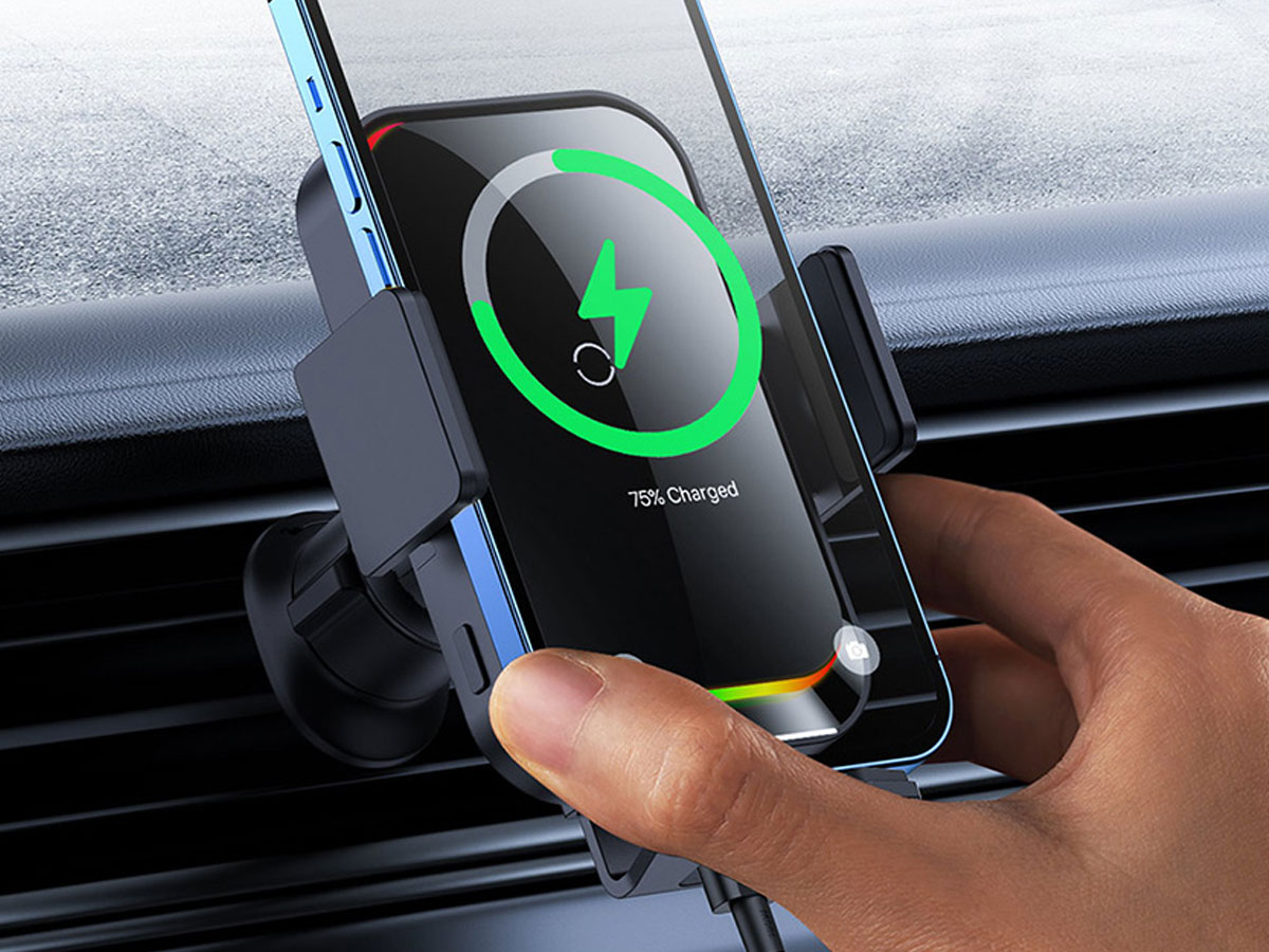 Halo Electric Wireless Charging Car Mount
