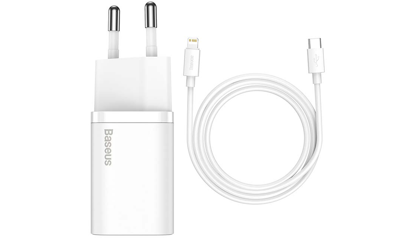 Ladegerät Baseus Super Si Quick Charger 1C 20W + USB-C-Lightning