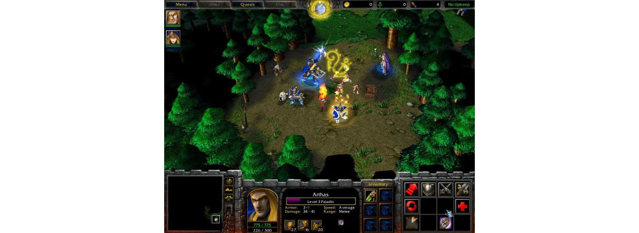 Warcraft 3 Reign of Chaos gameplay ludzie