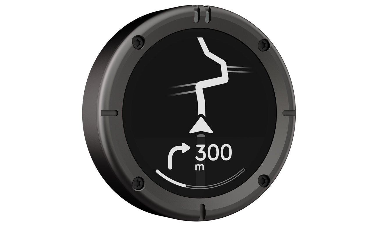 Nawigacja motocyklowa Beeline Moto II Metal Gunmetal - Widok od przodu pod kątem