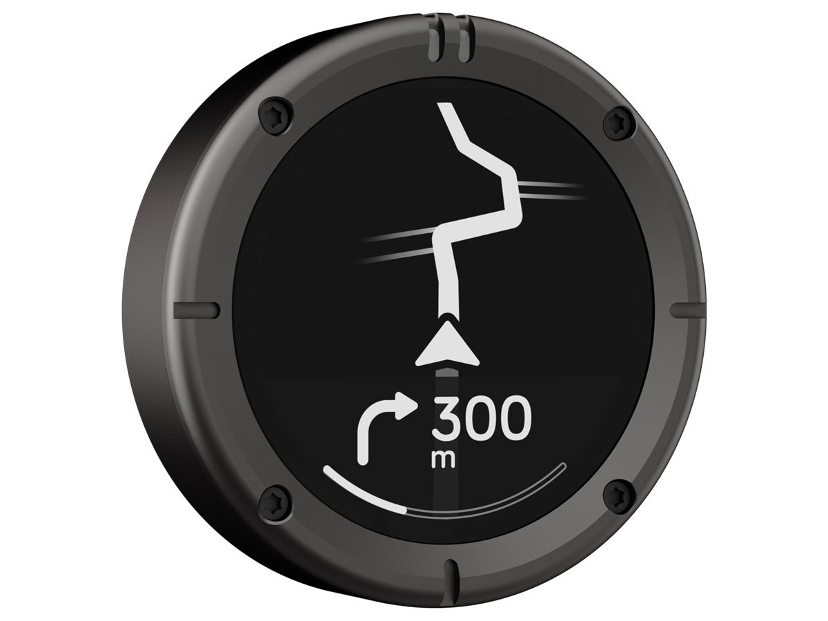 Nawigacja motocyklowa Beeline Moto II Metal Gunmetal - Widok od przodu pod kątem