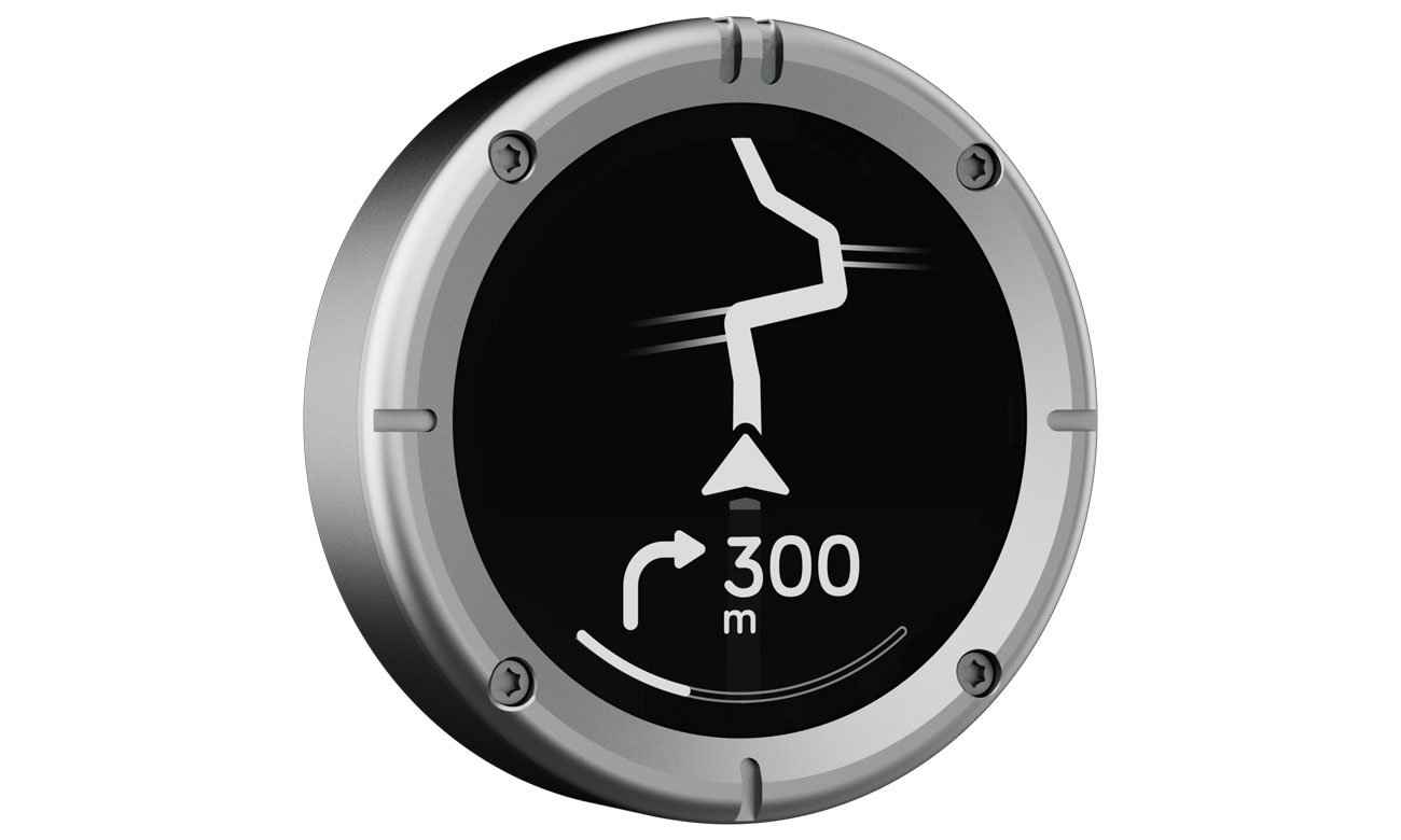 Nawigacja motocyklowa Beeline Moto II Metal Silver - Widok od przodu pod kątem