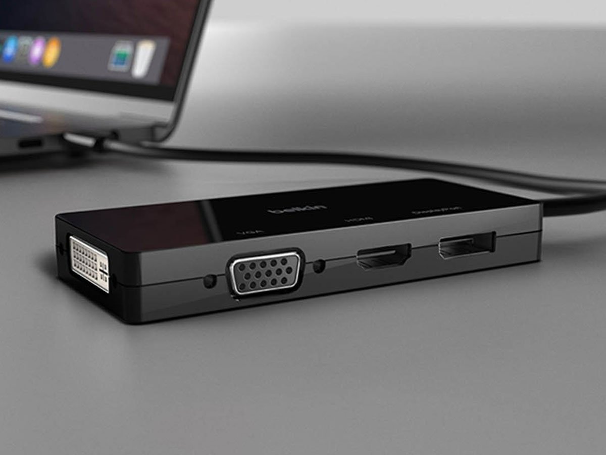 Belkin Przejściówka video USB-C na HDMI, VGA, DisplayPort