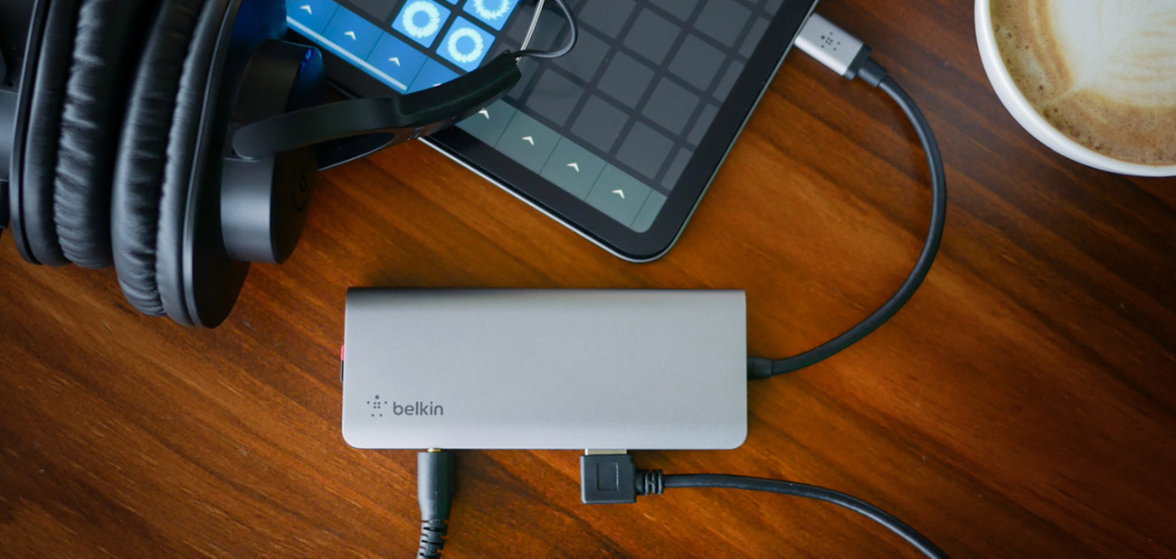 Stacja dokująca USB-C 7w1 Belkin AVC009btSGY - Kompaktowa konstrukcja