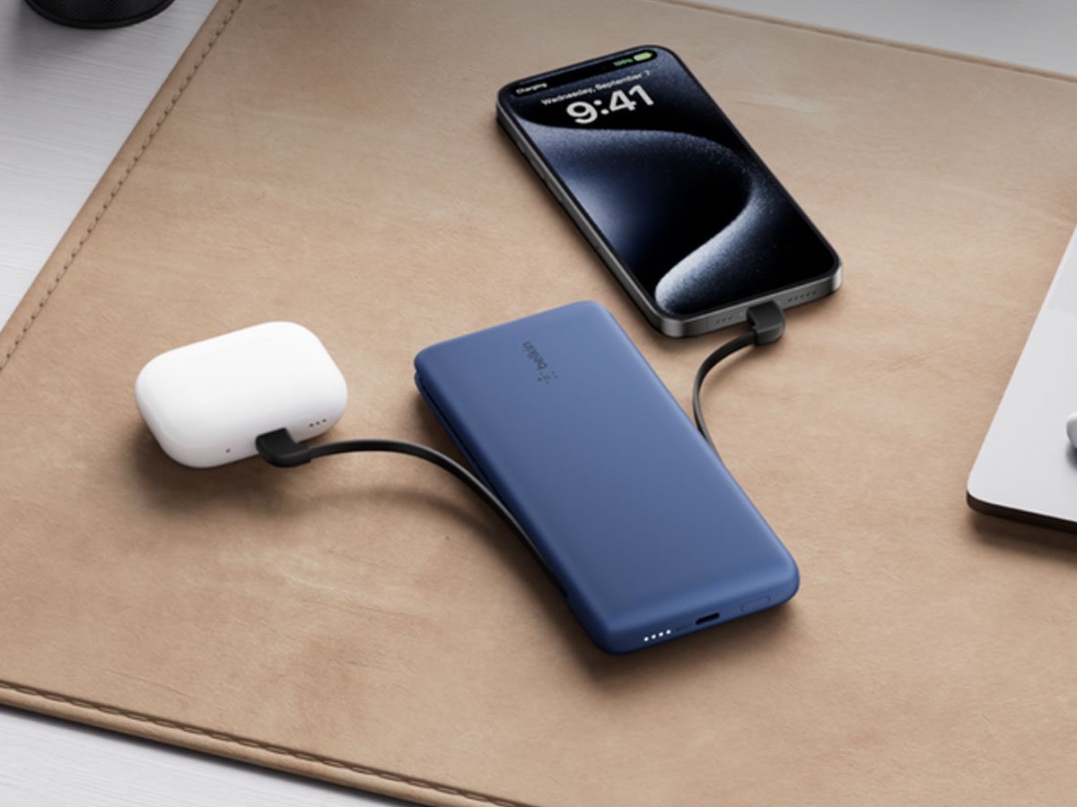 Powerbank Belkin 10000mAh z kablem USB-C wygląd