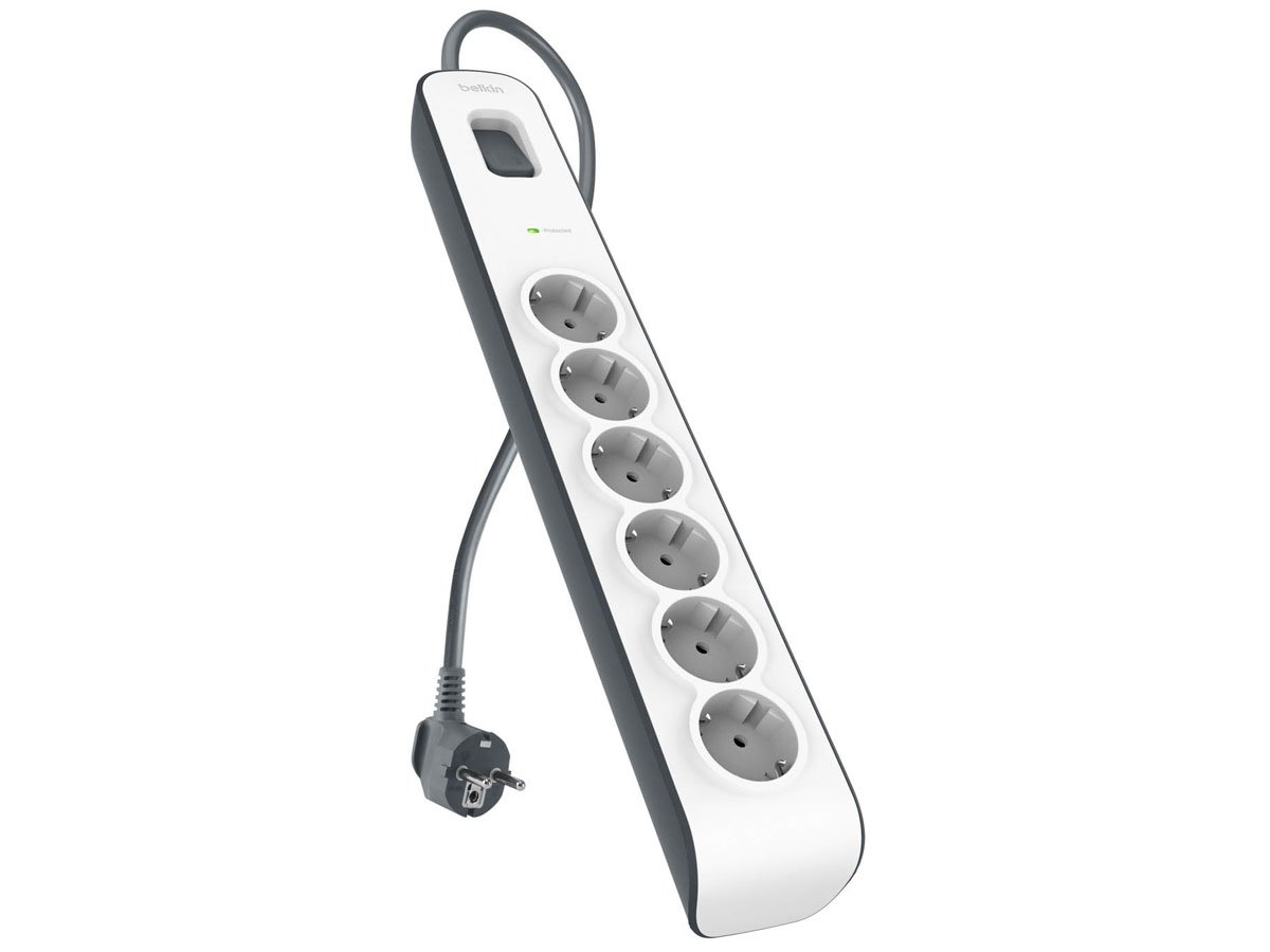 Belkin Listwa zasilająca przeciwprzepięciowa 650J, 6 gniazd