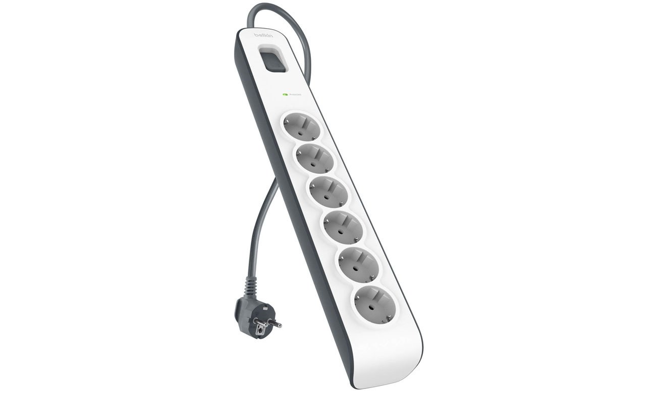 Belkin Listwa zasilająca przeciwprzepięciowa 650J, 6 gniazd