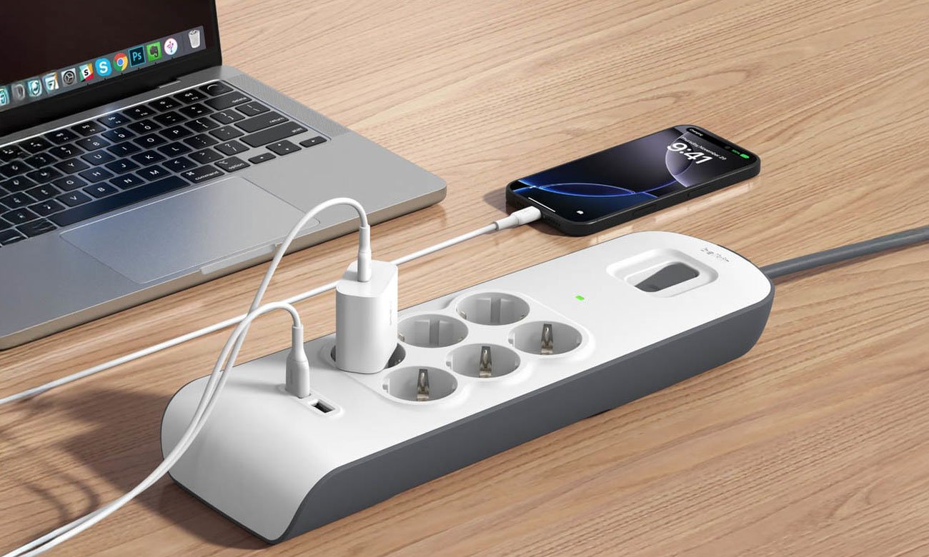 Belkin Listwa zasilająca przeciwprzepięciowa 650J, 6 gniazd