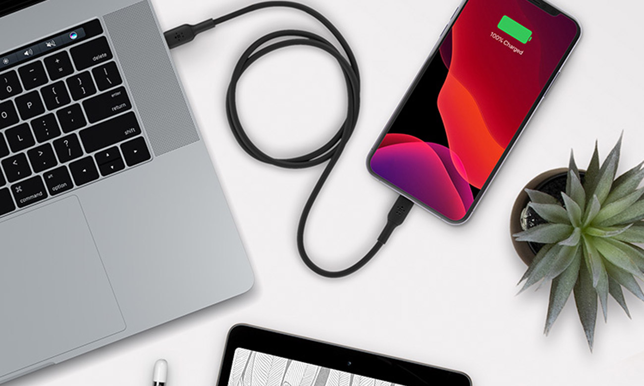 Kabel Belkin Lightning - USB-C ładowanie