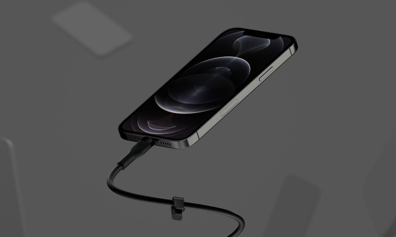 Kabel Belkin USB-C - Lightning Silicone 3m Black