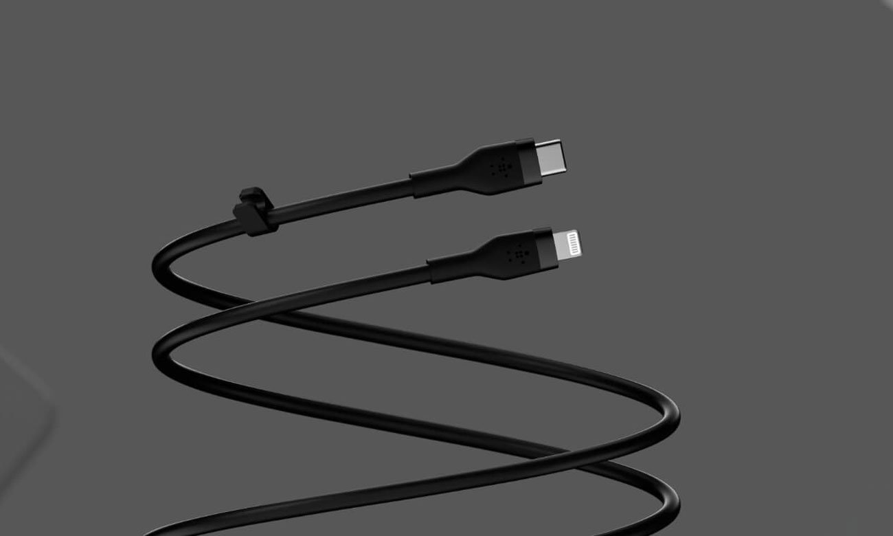 Kabel Belkin USB-C - Lightning Silicone 3m Black