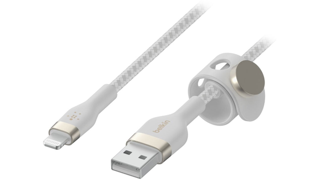 Kabel Belkin USB-A - LTG Braided Silicone 1m White