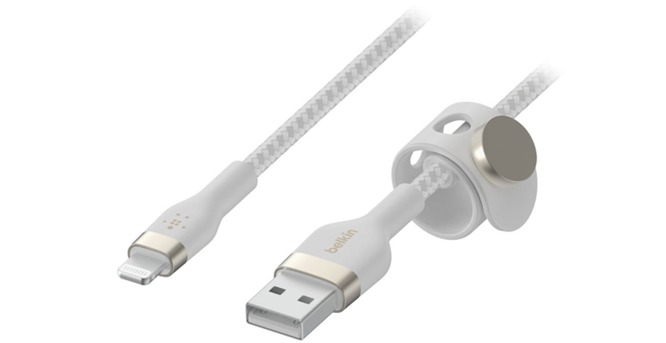 Kabel Belkin USB-A - LTG Braided Silicone 2m White