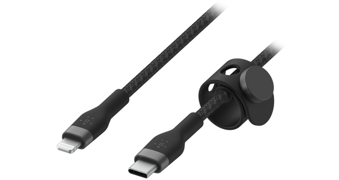 Kabel Belkin USB-C - LTG Braided Silicone 1m Black