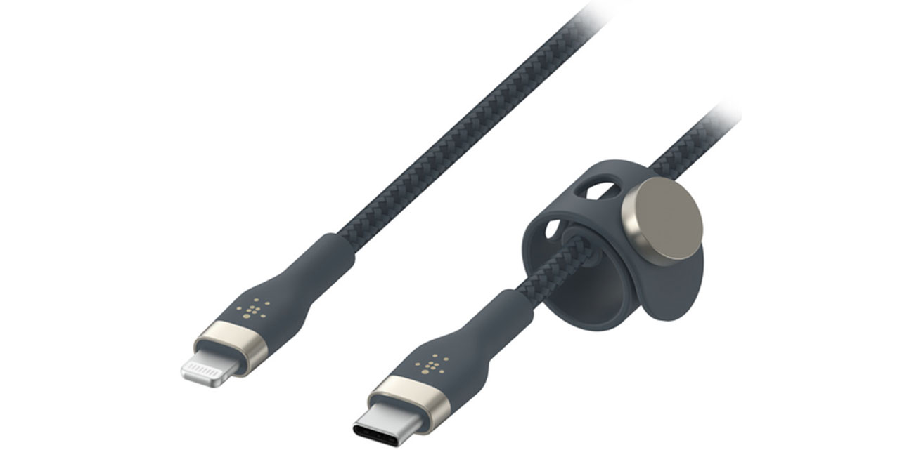 Kabel Belkin USB-C - LTG Braided Silicone 1m Blue