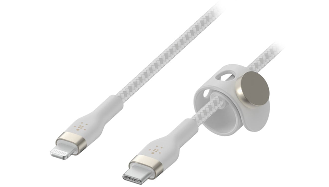 Kabel Belkin USB-C - LTG Braided Silicone 1m White