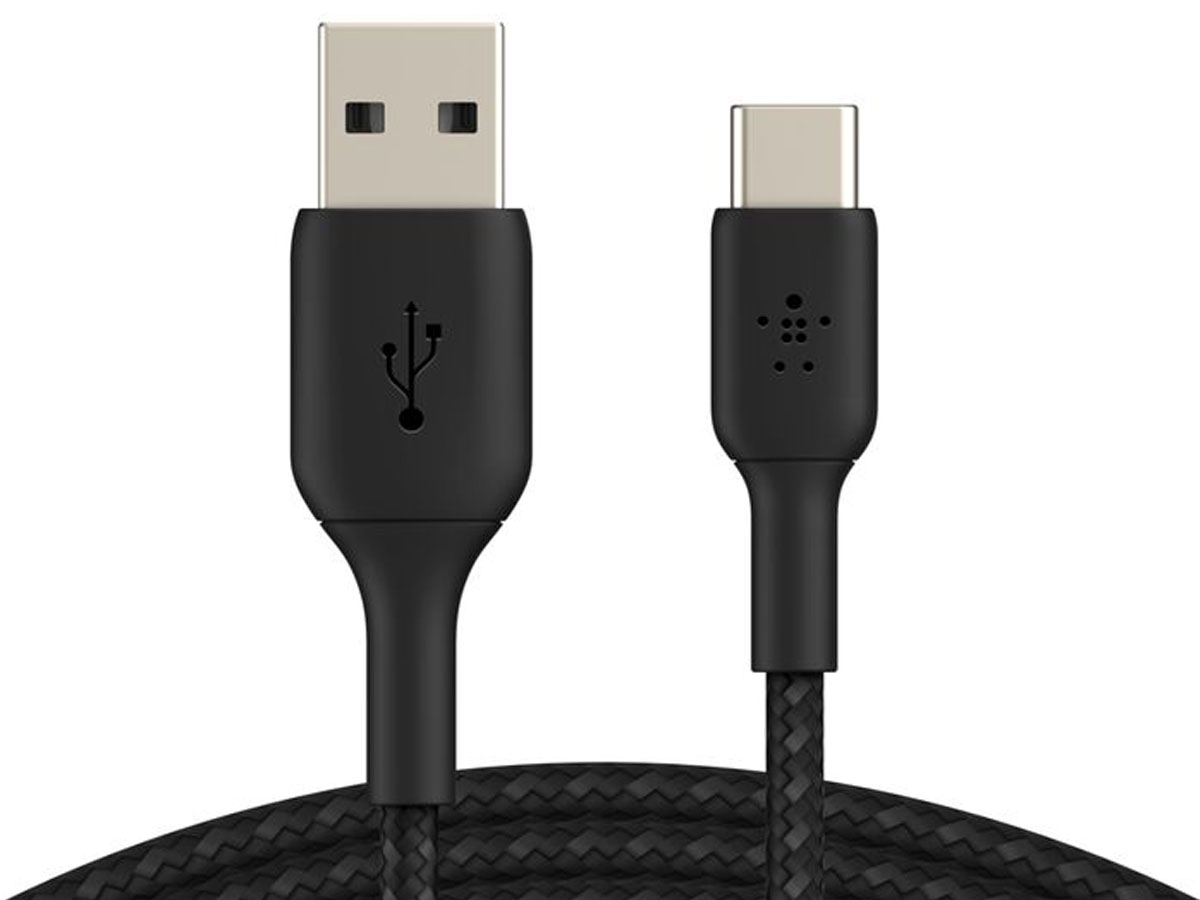 Kabel Belkin USB-A na USB-C w oplocie 2 m Czarny - Widok ogólny
