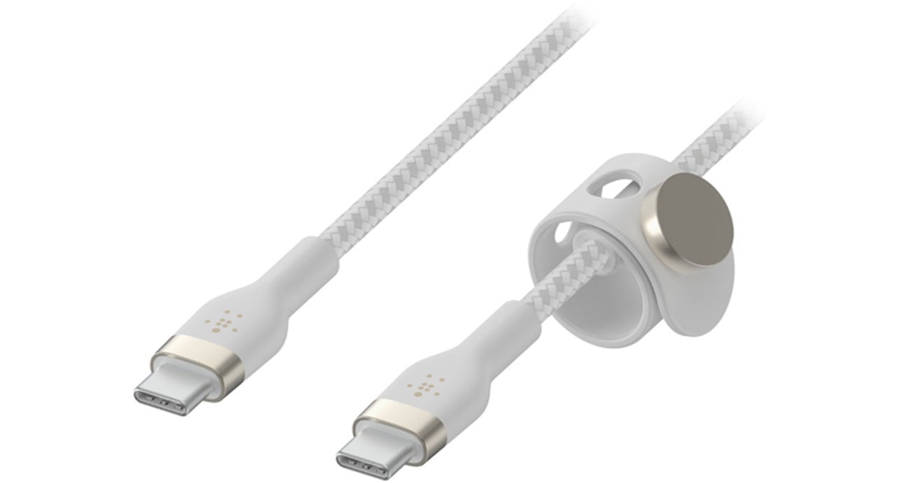 Kabel Belkin USB-C - USB-C 2.0 Braided Silicone 1m White