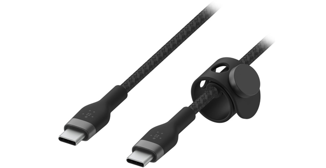 Kabel Belkin USB-C - USB-C 2.0 Braided Silicone 2m Black