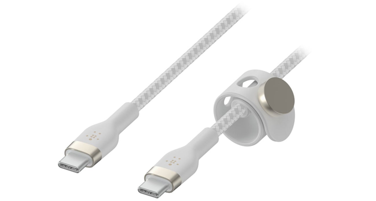 Kabel Belkin USB-C - USB-C 2.0 Braided Silicone 2m White