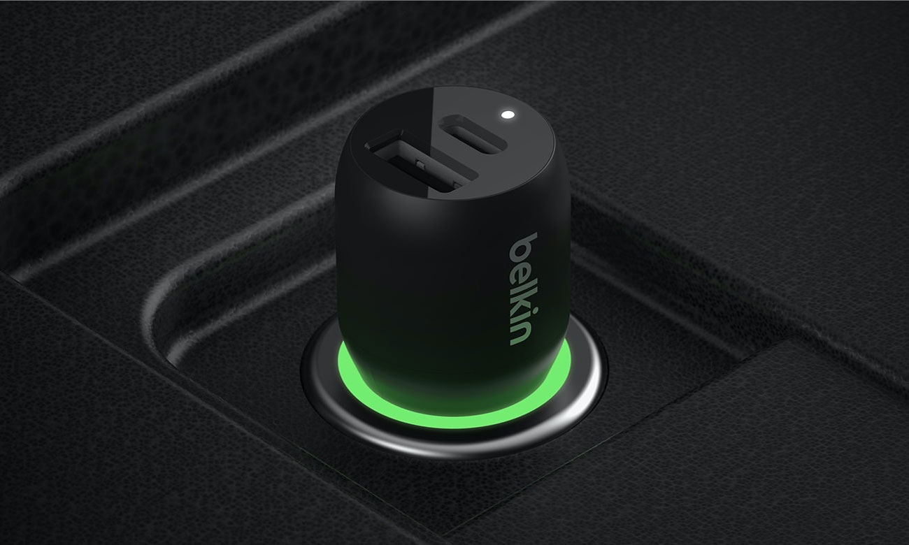 Belkin Dual Car Charger 37 W design