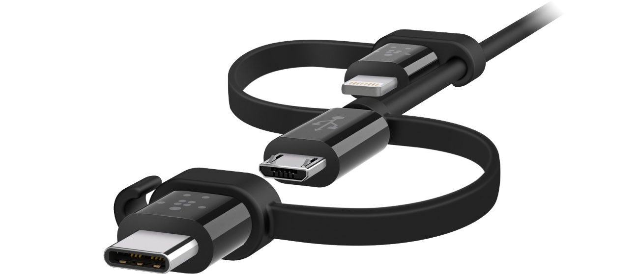Belkin Kabel USB - Lightning, micro USB, USB-C, 1,2m