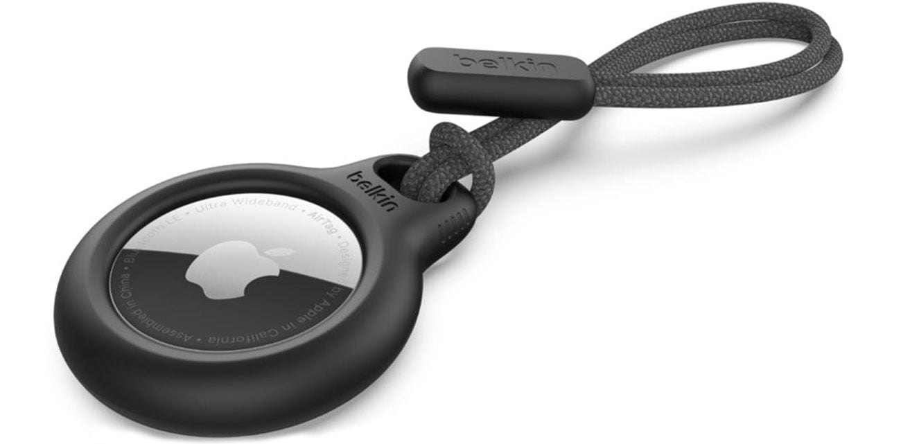 Secure AirTag Holder Belkin Strap - Black