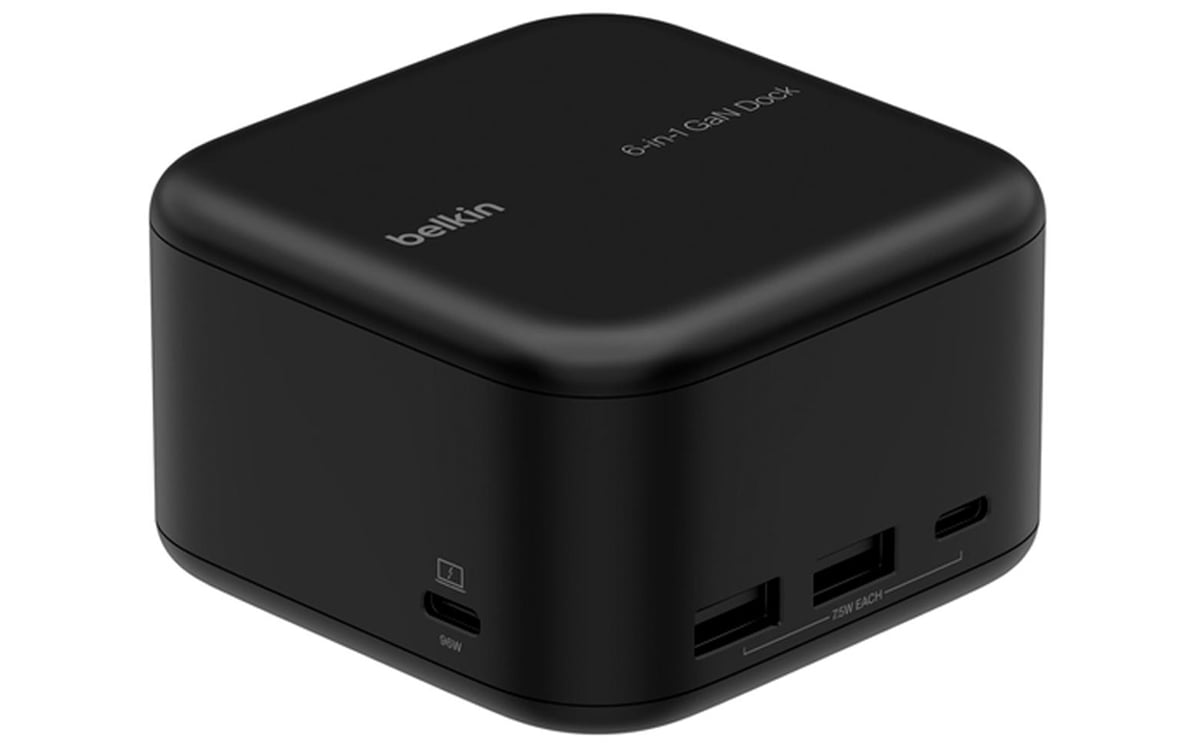 Stacja dokująca Belkin GaN 6w1 USB-A USB-C Eth HDMI PD