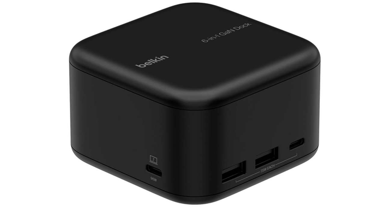 Stacja dokująca Belkin GaN 6w1 USB-A USB-C Eth HDMI PD