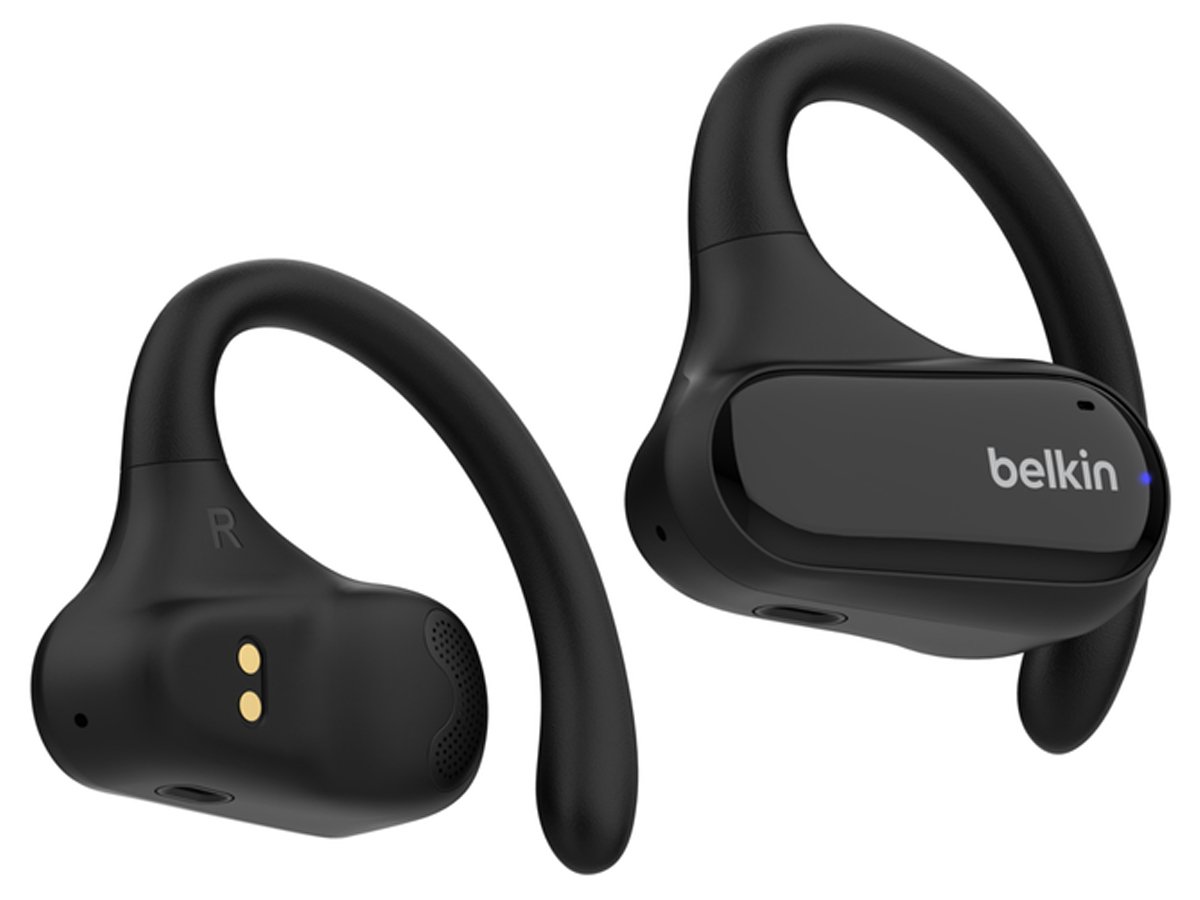 Słuchawki bezprzewodowe Belkin SoundForm ClearFit Czarne - Widok lewej i prawej słuchawki