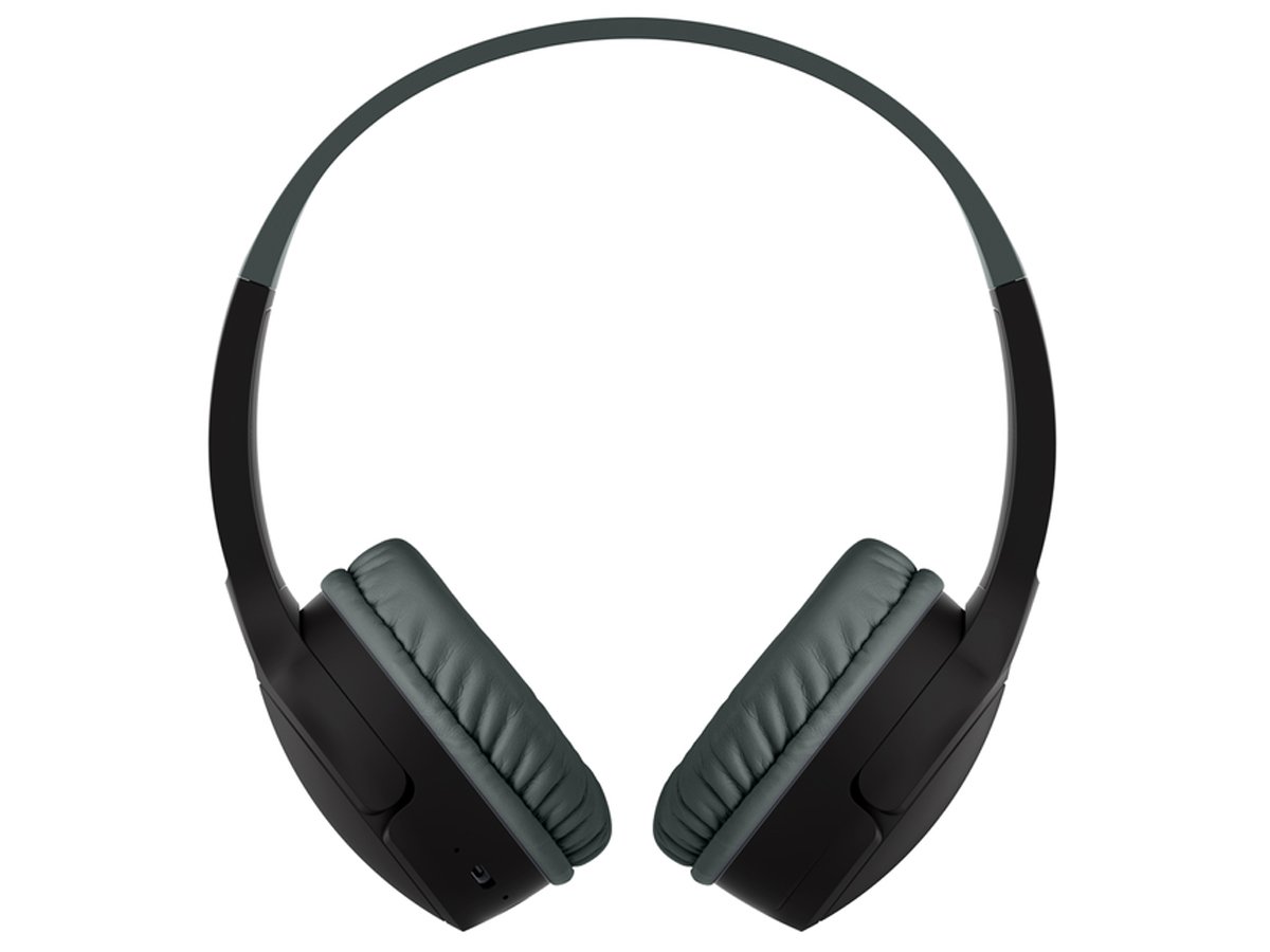 Słuchawki bezprzewodowe Belkin SoundForm Mini v3 Kids Czarne - Widok od przodu