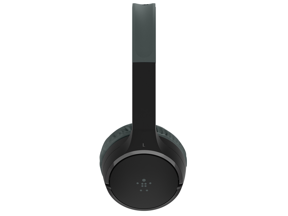 Słuchawki bezprzewodowe Belkin SoundForm Mini v3 Kids Czarne - Widok z boku