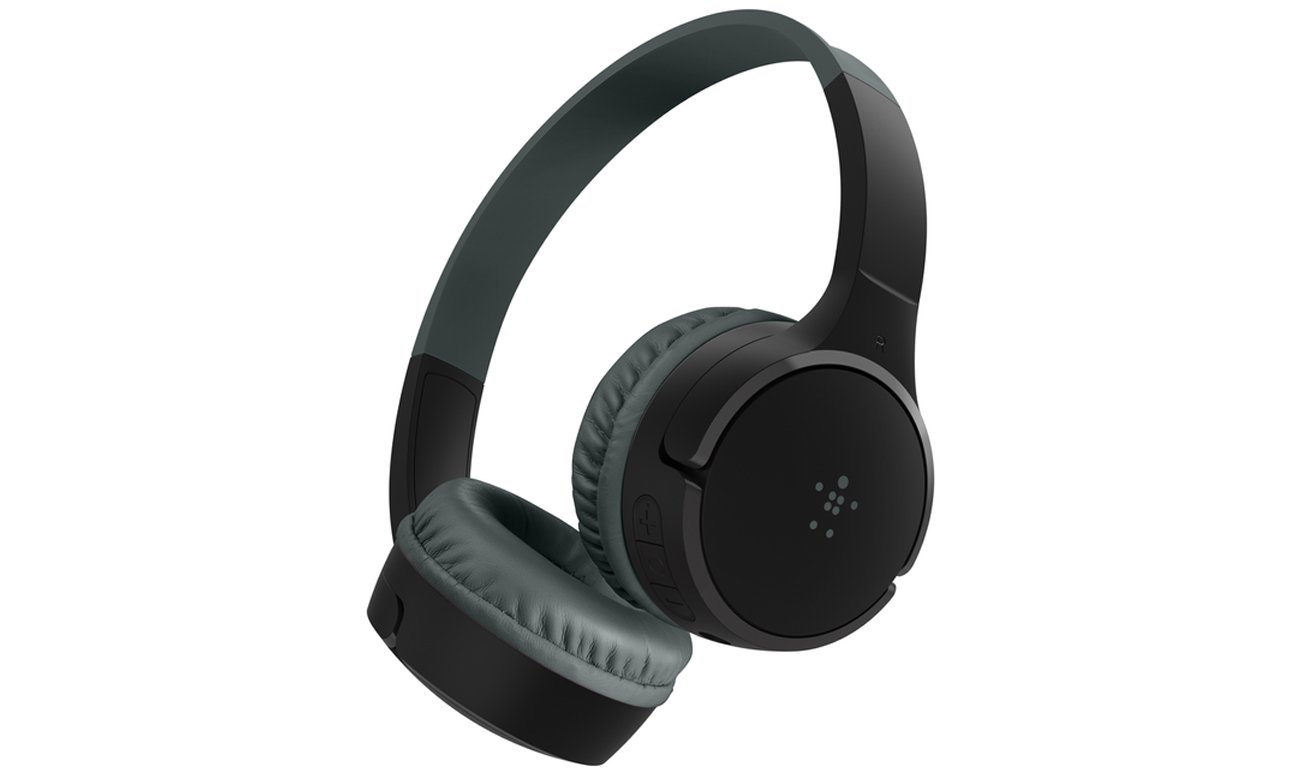 Słuchawki bezprzewodowe Belkin SoundForm Mini v3 Kids Czarne - Widok od przodu pod kątem