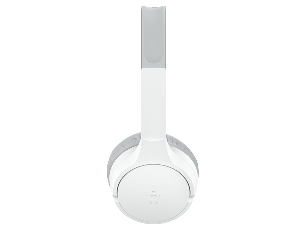 Słuchawki bezprzewodowe Belkin SoundForm Mini v3 Kids Białe - Widok z boku