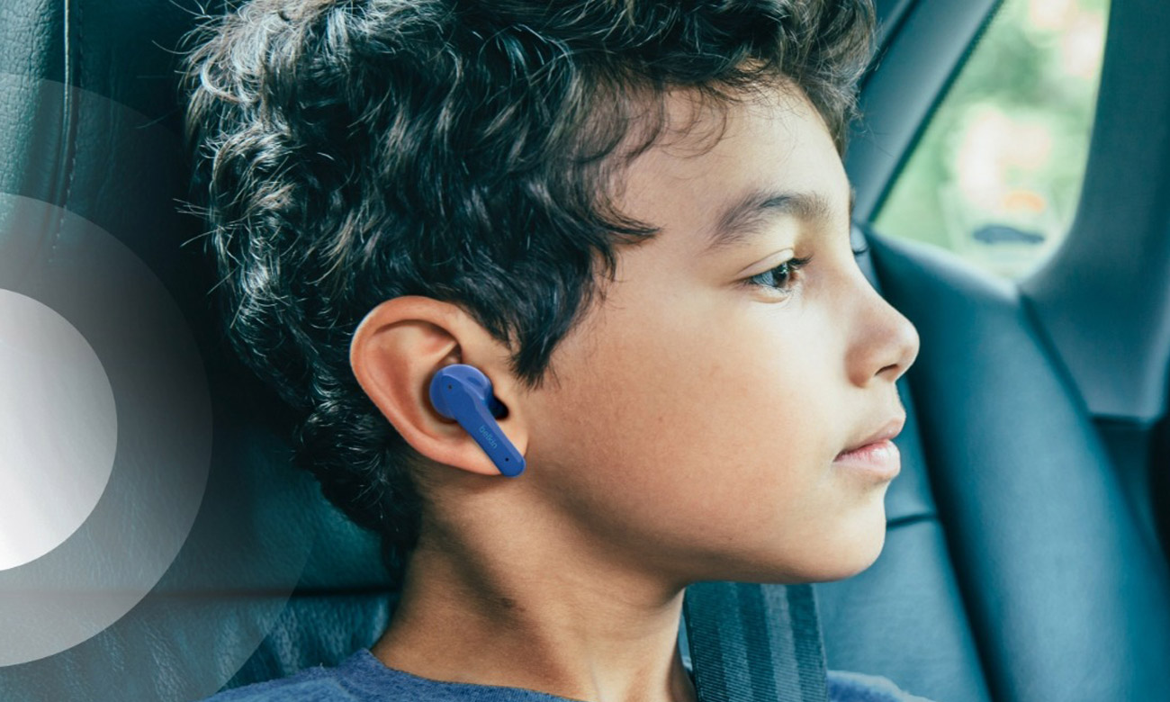 Słuchawki bezprzewodowe Belkin SoundForm Nano Niebieskie - Długi czas pracy na baterii