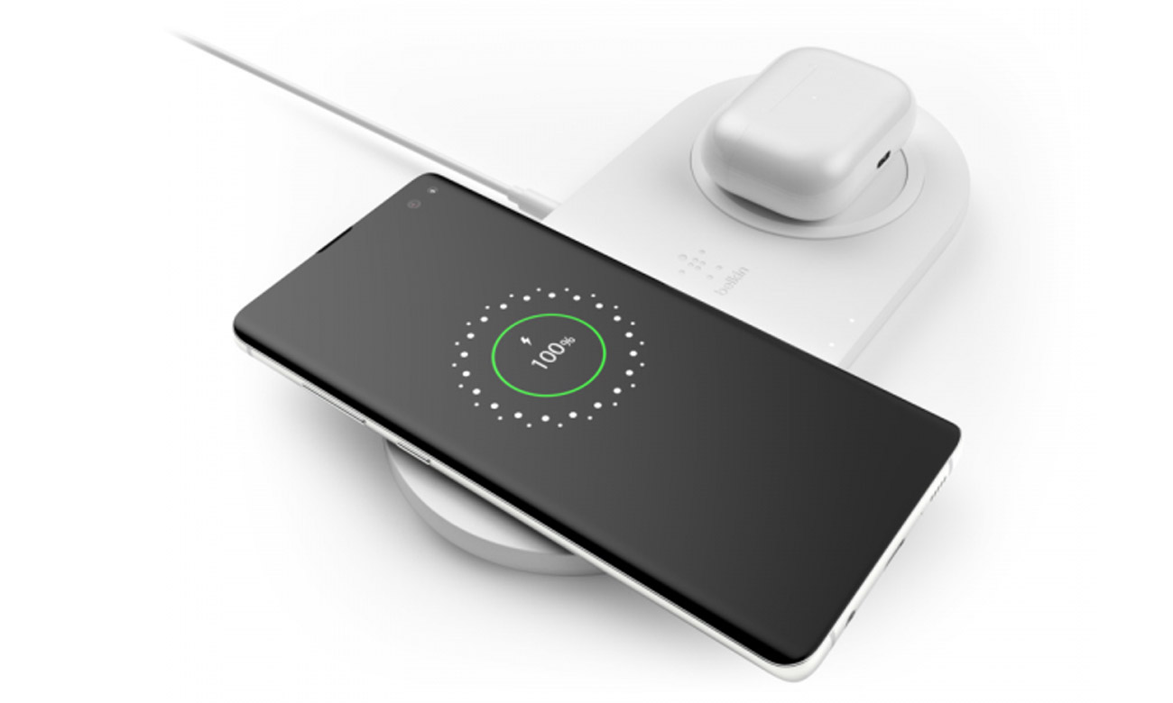 Belkin Dual Wireless Charging Pad ładowanie urządzeń