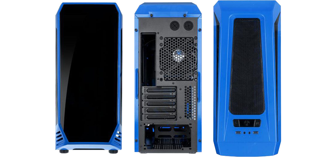 Bitfenix Aegis Core niebieski/czarny Przód