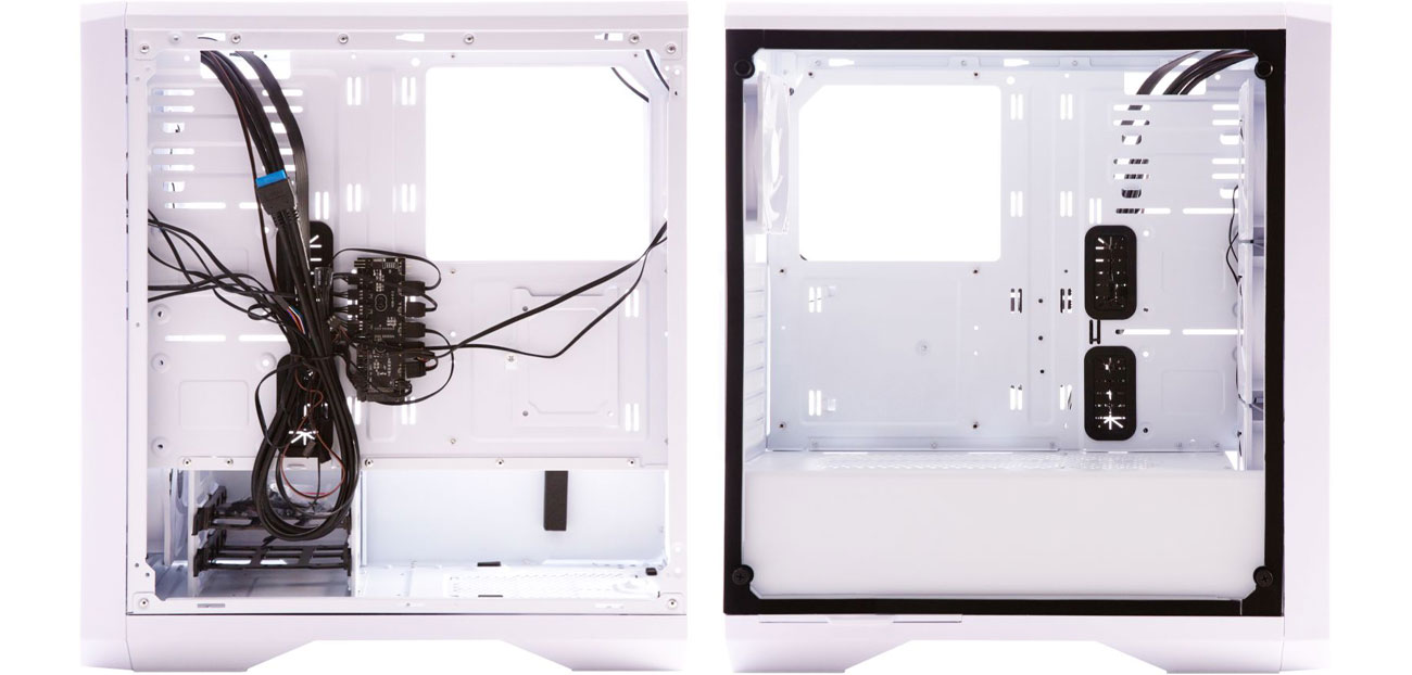 Bitfenix Enso Mesh 4ARGB Biała - Wnętrze